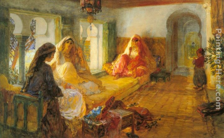 Frederick Arthur Bridgman In The Seraglio